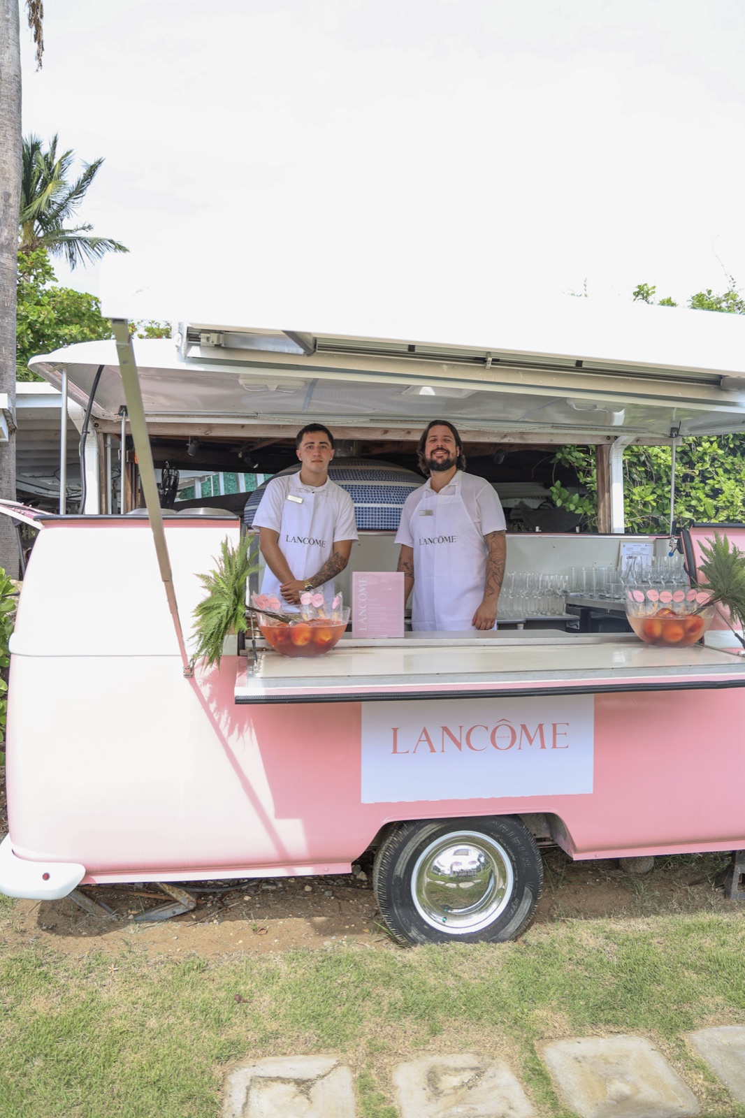 Pink Lancôme cart